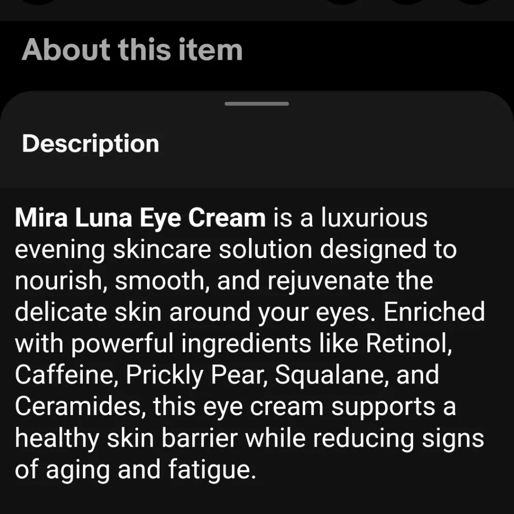 Mira Luna Eye Cream 0.42 Oz By Twentynine Palms